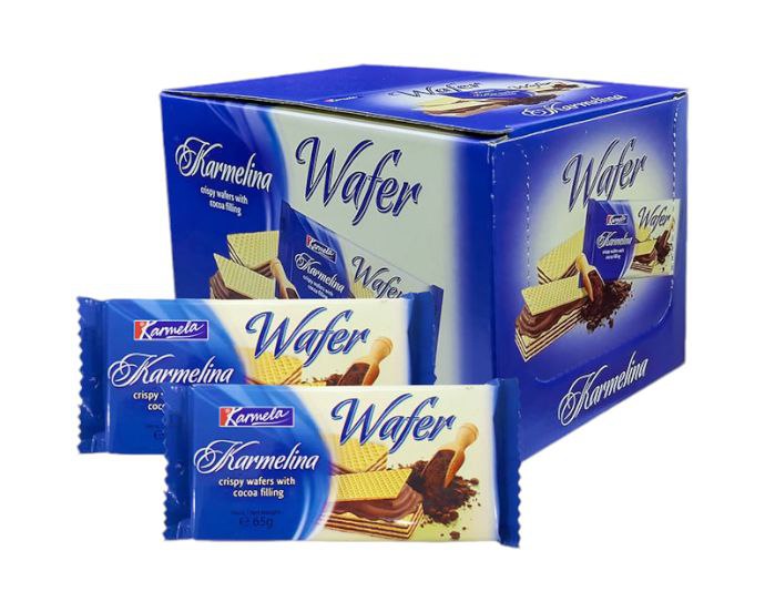 ویفەری کارمیلینا 65گم قاوە 24*6