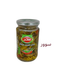 [5627] بیبەری سوری تێکەڵ شوشەی سحری بچوک 230گم 12عدد